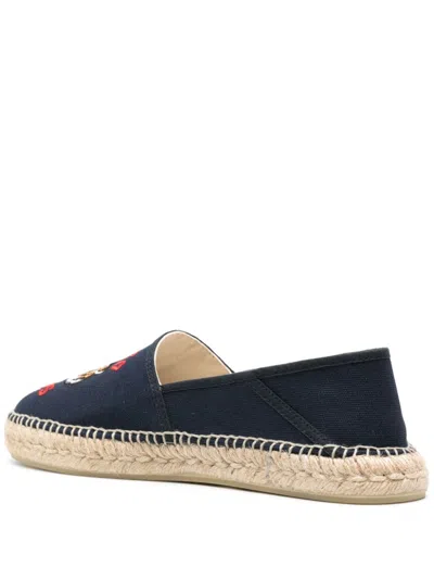 Kenzo Men Lucky Tiger Canvas Espadrilles In Multicolor