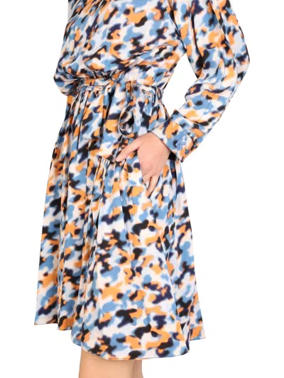Shop Kenzo Women "blurred Flowers" Dress In Multicolor