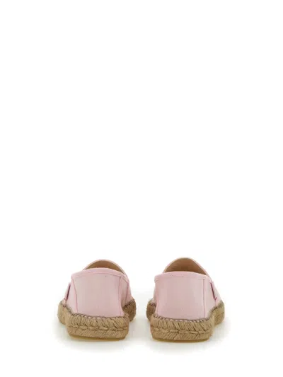 Kenzo Lucky Tiger Embroidered Espadrilles In Pink