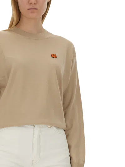 Kenzo Women's Jersey With Logo Patch In Multi