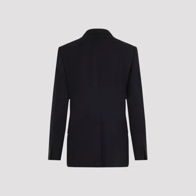 Shop Lanvin Men  Single Breasted Tailored Jacket In Blue