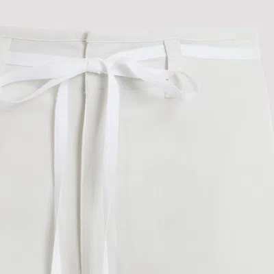 Lemaire Women  Straight Pants With Strings In Multicolor