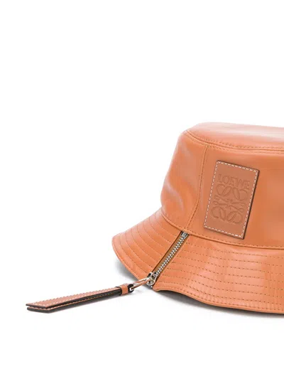 Loewe Women Leather Fisherman Hat In Multicolor