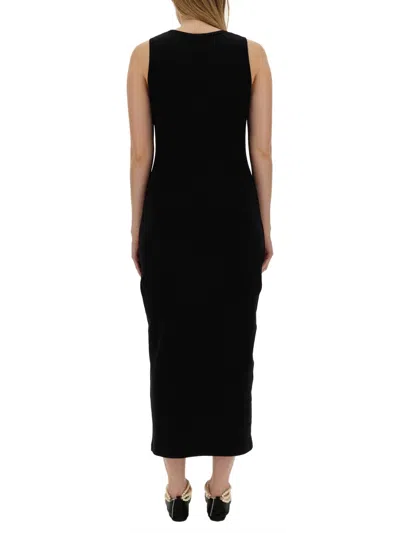 Magda Butrym Crochet-detailed Cotton Maxi Dress In Black