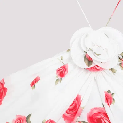 Magda Butrym White Cream Printed Dress In White
