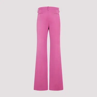 Magda Butrym Flared Wool Pants In Purple