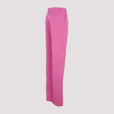 Magda Butrym Flared Wool Pants In Purple