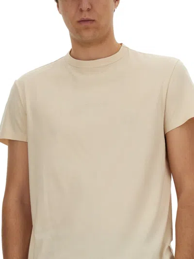 Maison Margiela Men's Jersey T-shirt In Cream