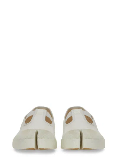 Maison Margiela Rubber Sole Sneakers Featuring Cut-out Detail In White