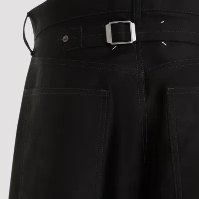 Maison Margiela Black Cotton 5 Pockets Pants In Black