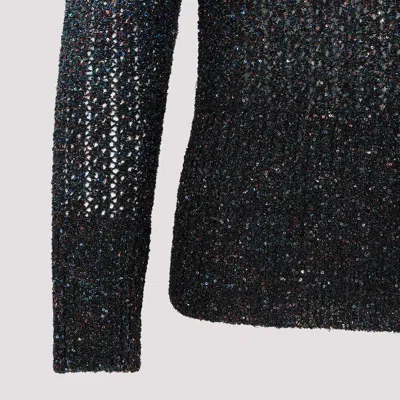 Maison Margiela Dark Blue Crewneck Sweater In Blue