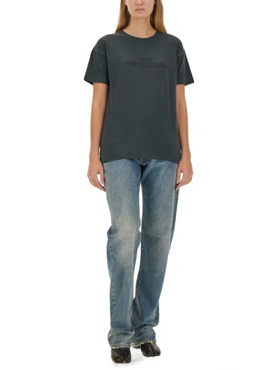 Maison Margiela T-shirt With Logo In Black