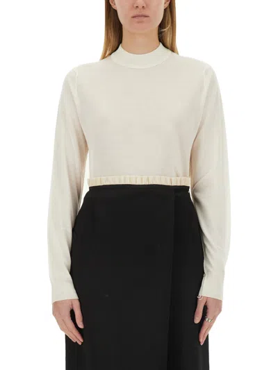 Maison Margiela Wool Jersey. In Cream