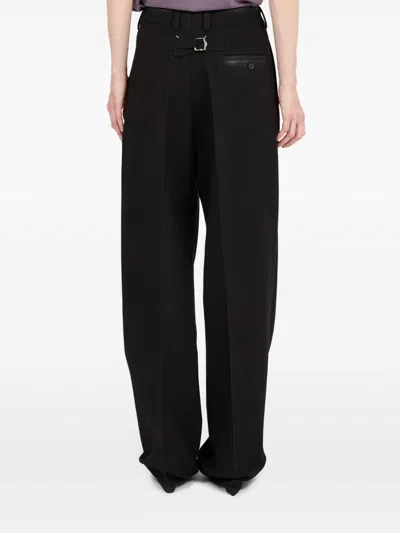 Maison Margiela High-waist Straight Leg Plain Trousers In Multicolor