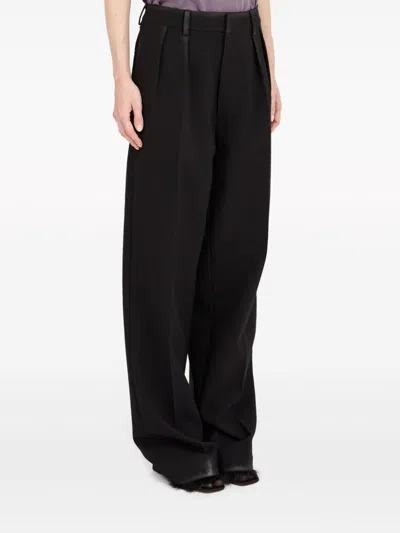Maison Margiela High-waist Straight Leg Plain Trousers In Multicolor