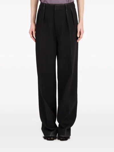 Maison Margiela High-waist Straight Leg Plain Trousers In Multicolor