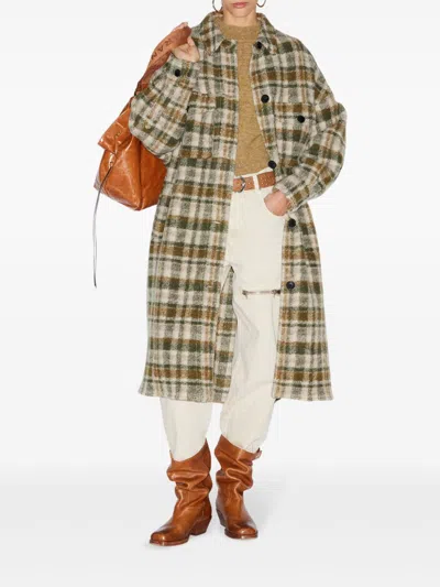 Isabel Marant Étoile Marant Etoile Women Fontizi Wool Blend Coat In Multicolor