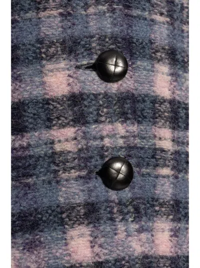 Isabel Marant Étoile Etoile Isabel Marant Gabriel Checked Buttoned Coat In Multicolor