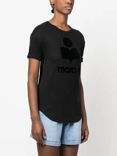 Isabel Marant Étoile Marant Etoile Koldi Logo Cotton T Shirt In Multicolor