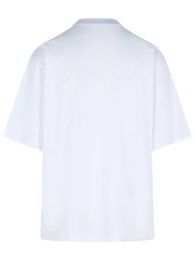 Marni White Cotton T-shirt With Logo Print In White