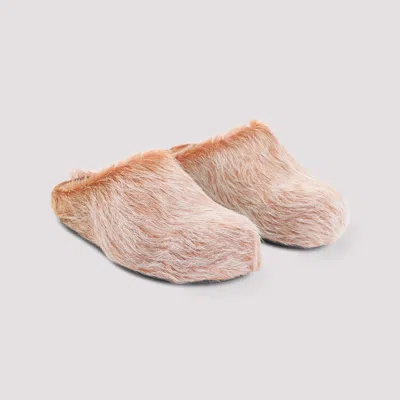Marni Fussbett Sabot Slippers In White