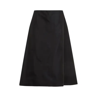 Marni Polyamide Midi Skirt In Black