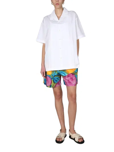 Marni Multicolor Print Bermuda Shorts In Multicolor
