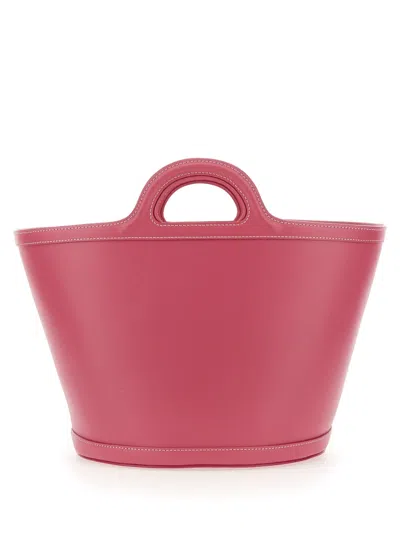 Marni Structured Shoulder Bag With Double Top Handle In Pink