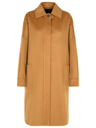 Max Mara Oversize Cashmere Coat In Brown