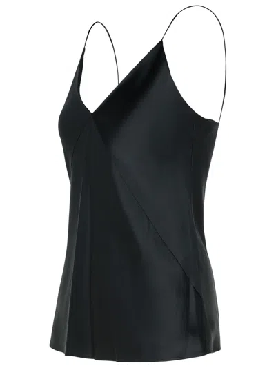 Max Mara 'metello' Black Silk Top Women In Black