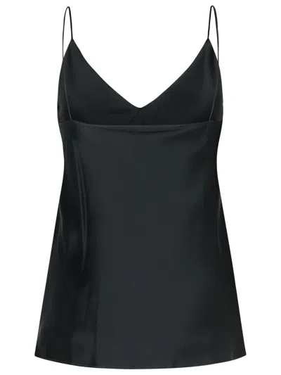 Max Mara 'metello' Black Silk Top Women In Black