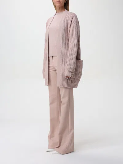 Max Mara Cardigan Woman Blush Pink Women In Pink