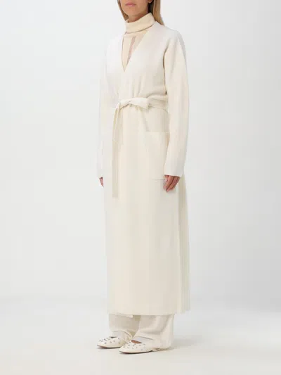 Max Mara Gordon Belted Stretch-jersey Jacket In White