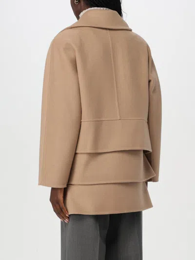 Max Mara Coat Woman Beige Women In Cream