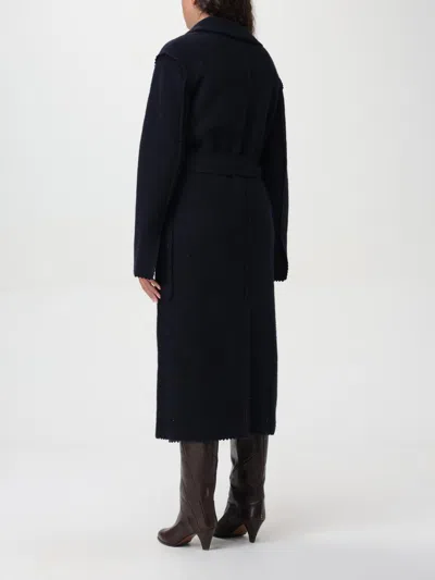 Max Mara Coat Woman Blue Women In Blue