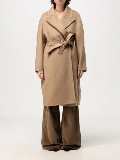 Max Mara Coat Woman Camel Women In Brown