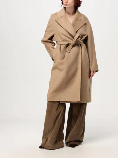 Max Mara Coat Woman Camel Women In Brown