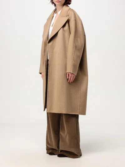 Max Mara Coat Woman Camel Women In Brown