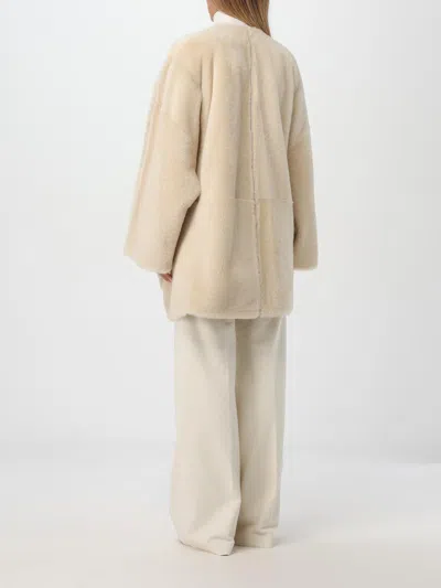 Max Mara Coat Woman Ivory Women In Cream
