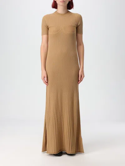 Max Mara Dress Woman Beige Women In Cream