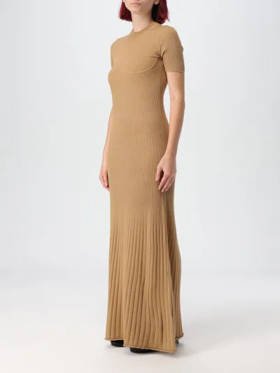 Max Mara Dress Woman Beige Women In Cream