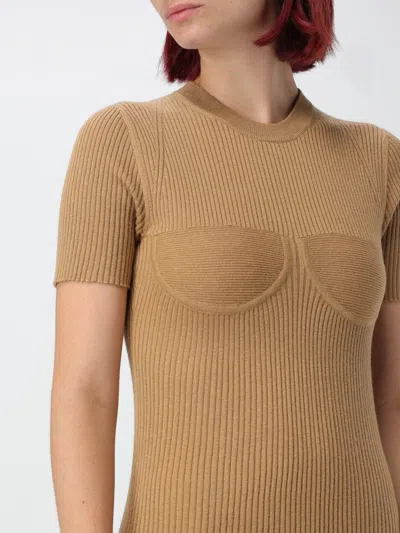 Max Mara Dress Woman Beige Women In Cream