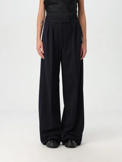Max Mara Pants Woman Blue Women In Blue