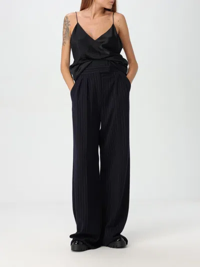 Max Mara Pants Woman Blue Women In Blue