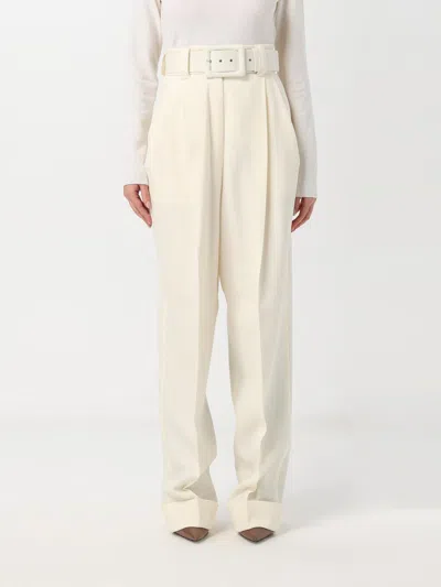 Max Mara Pants  Woman Color White In White