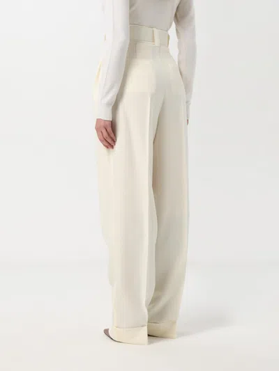 Max Mara Pants  Woman Color White In White