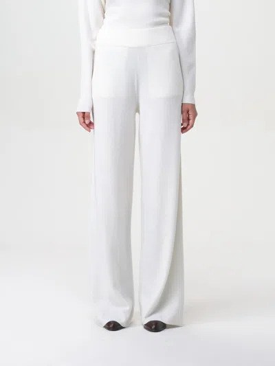 Max Mara Studio Pants Woman White In White