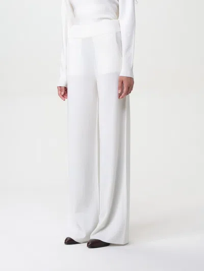 Max Mara Studio Pants Woman White In White