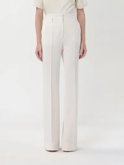 Max Mara Studio Pants Woman Butter Women In White