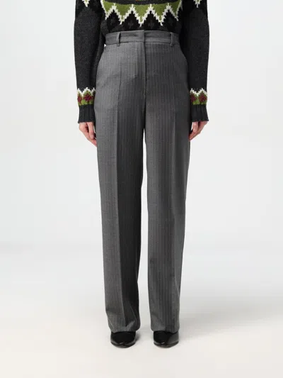 Max Mara Studio Pants Woman Grey Women In Gray